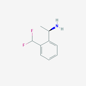 molecular formula C9H11F2N B15224758 (R)-1-(2-(Difluoromethyl)phenyl)ethanamine 