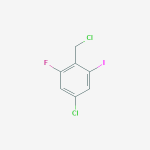 5-Chloro-2-(chloromethyl)-1-fluoro-3-iodobenzene