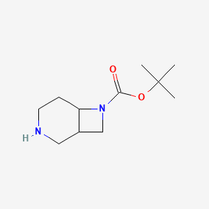molecular formula C11H20N2O2 B1522481 叔丁基 3,7-二氮杂双环[4.2.0]辛烷-7-羧酸酯 CAS No. 885271-73-8