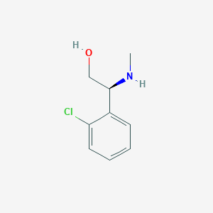 molecular formula C9H12ClNO B15224821 (S)-2-(2-Chlorophenyl)-2-(methylamino)ethanol 