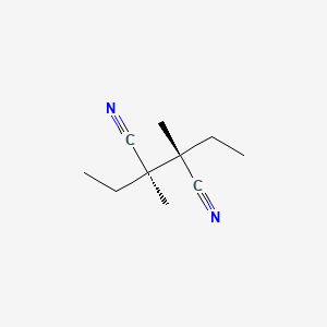 molecular formula C10H16N2 B15224830 meso-2,3-Diethyl-2,3-dimethylsuccinonitrile CAS No. 85688-81-9