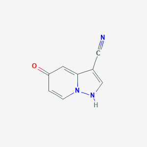 molecular formula C8H5N3O B15224851 5-Hydroxypyrazolo[1,5-a]pyridine-3-carbonitrile 