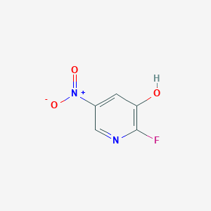 molecular formula C5H3FN2O3 B15224856 2-Fluoro-3-hydroxy-5-nitropyridine 