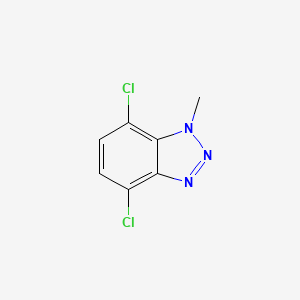 molecular formula C7H5Cl2N3 B15224858 4,7-dichloro-1-methyl-1H-benzo[d][1,2,3]triazole 