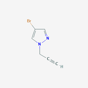 molecular formula C6H5BrN2 B1522486 4-bromo-1-(prop-2-yn-1-yl)-1H-pyrazole CAS No. 1183907-89-2