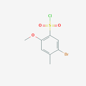 molecular formula C8H8BrClO3S B1522487 5-Bromo-2-methoxy-4-methylbenzene-1-sulfonyl chloride CAS No. 808134-00-1