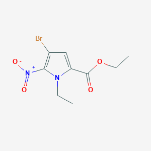 Ethyl 4-bromo-1-ethyl-5-nitro-1H-pyrrole-2-carboxylate