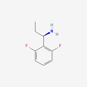 molecular formula C9H11F2N B15224920 (R)-1-(2,6-Difluorophenyl)propan-1-amine 