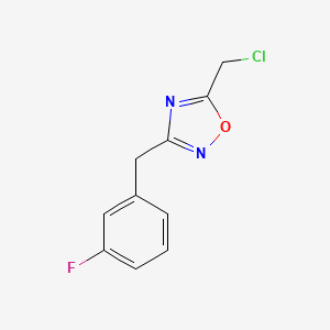 5-(Chloromethyl)-3-[(3-fluorophenyl)methyl]-1,2,4-oxadiazole