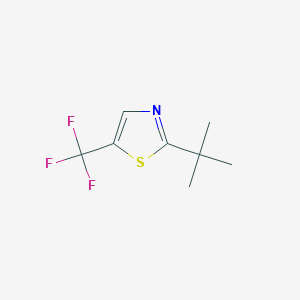 molecular formula C8H10F3NS B15225104 2-(tert-Butyl)-5-(trifluoromethyl)thiazole 