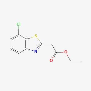 molecular formula C11H10ClNO2S B15225122 Ethyl 2-(7-chlorobenzo[d]thiazol-2-yl)acetate 