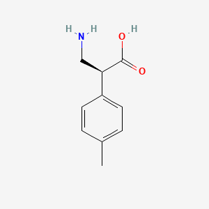 molecular formula C10H13NO2 B1522513 (2S)-3-amino-2-(4-methylphenyl)propanoic acid CAS No. 1260684-80-7