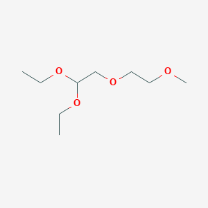 molecular formula C9H20O4 B15225137 1,1-Diethoxy-2-(2-methoxyethoxy)ethane CAS No. 62005-54-3