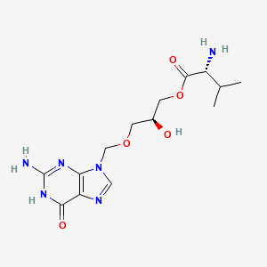 (S)-(R)-3-((2-Amino-6-oxo-1H-purin-9(6H)-yl)methoxy)-2-hydroxypropyl 2-amino-3-methylbutanoate