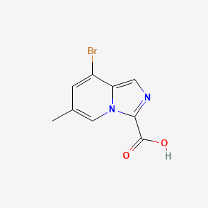 molecular formula C9H7BrN2O2 B15225155 8-Bromo-6-methylimidazo[1,5-a]pyridine-3-carboxylic acid 