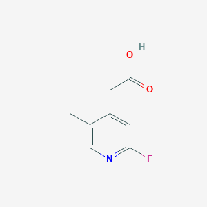 molecular formula C8H8FNO2 B15225174 2-(2-Fluoro-5-methylpyridin-4-yl)acetic acid 