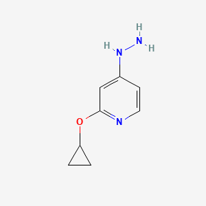 2-Cyclopropoxy-4-hydrazinylpyridine