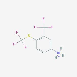 3-Trifluoromethyl-4-trifluoromethylsulfanyl-phenylammonium