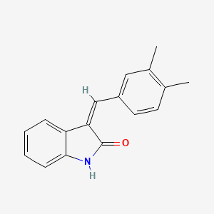 molecular formula C17H15NO B15225203 3-(3,4-Dimethylbenzylidene)indolin-2-one 