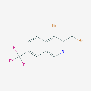 4-Bromo-3-(bromomethyl)-7-(trifluoromethyl)isoquinoline