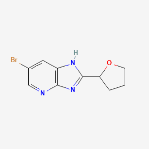 molecular formula C10H10BrN3O B1522525 6-溴-2-(氧杂环丁烷-2-基)-4H-咪唑并[4,5-b]吡啶 CAS No. 1250609-87-0