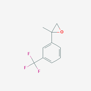 molecular formula C10H9F3O B1522527 2-Methyl-2-[3-(trifluoromethyl)phenyl]oxirane CAS No. 850402-27-6