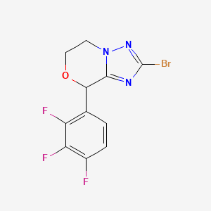 2-Bromo-8-(2,3,4-trifluorophenyl)-5,6-dihydro-8H-[1,2,4]triazolo[5,1-c][1,4]oxazine