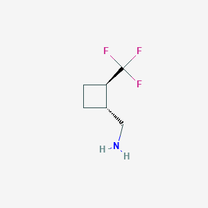 molecular formula C6H10F3N B15225293 ((1R,2R)-2-(Trifluoromethyl)cyclobutyl)methanamine 