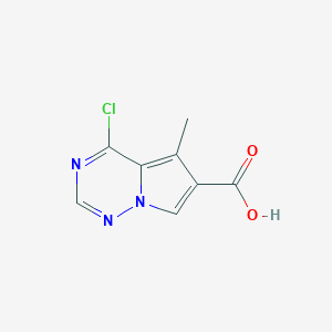 4-Chloro-5-methylpyrrolo[2,1-f][1,2,4]triazine-6-carboxylic acid