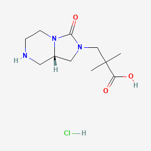 (S)-2,2-Dimethyl-3-(3-oxohexahydroimidazo[1,5-a]pyrazin-2(3H)-yl)propanoic acid hydrochloride