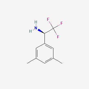 molecular formula C10H12F3N B15225310 (R)-1-(3,5-Dimethylphenyl)-2,2,2-trifluoroethan-1-amine 