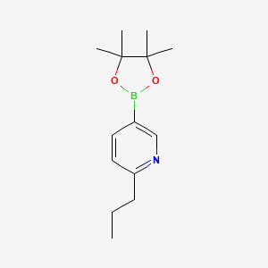 2-Propyl-5-(4,4,5,5-tetramethyl-1,3,2-dioxaborolan-2-yl)pyridine