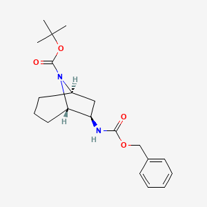 Rel-tert-butyl (1R,5S,6R)-6-(((benzyloxy)carbonyl)amino)-8-azabicyclo[3.2.1]octane-8-carboxylate