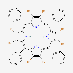 molecular formula C44H22Br8N4 B15225419 2,3,7,8,12,13,17,18-Octabromo-5,10,15,20-tetraphenylporphyrin 