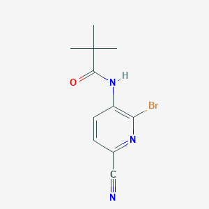 N-(2-Bromo-6-cyanopyridin-3-yl)pivalamide