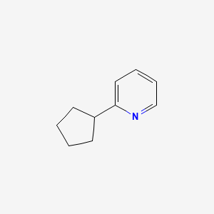 molecular formula C10H13N B15225465 2-Cyclopentylpyridine CAS No. 56657-02-4