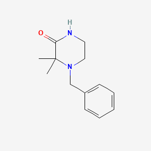 molecular formula C13H18N2O B1522548 4-Benzyl-3,3-dimethylpiperazin-2-one CAS No. 29906-46-5