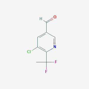 3-Pyridinecarboxaldehyde, 5-chloro-6-(1,1-difluoroethyl)-