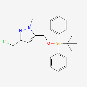 5-(((tert-Butyldiphenylsilyl)oxy)methyl)-3-(chloromethyl)-1-methyl-1H-pyrazole