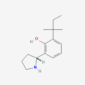 (R)-2-(Tert-pentyl)-6-(pyrrolidin-2-yl)phenol