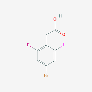 2-(4-Bromo-2-fluoro-6-iodophenyl)acetic acid