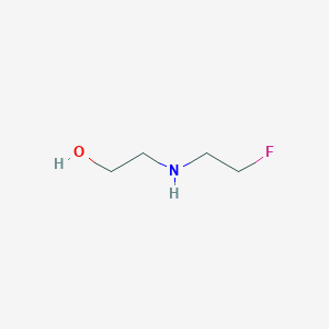 molecular formula C4H10FNO B15225561 2-((2-Fluoroethyl)amino)ethanol 