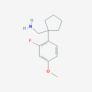 (1-(2-Fluoro-4-methoxyphenyl)cyclopentyl)methanamine