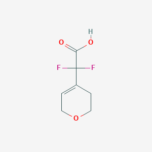 2-(3,6-Dihydro-2H-pyran-4-yl)-2,2-difluoroacetic acid