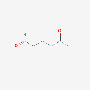 molecular formula C7H10O2 B152256 2-Methylidene-5-oxohexanal CAS No. 132803-31-7