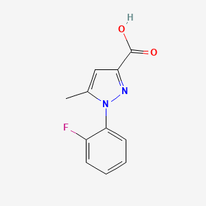 molecular formula C11H9FN2O2 B1522564 1-(2-Fluorophenyl)-5-methyl-1H-pyrazole-3-carboxylic acid CAS No. 1225999-19-8