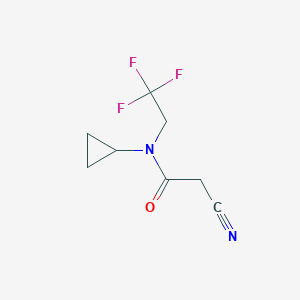 2-cyano-N-cyclopropyl-N-(2,2,2-trifluoroethyl)acetamide