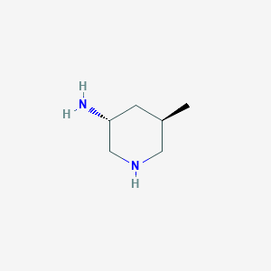 molecular formula C6H14N2 B15225679 Rel-(3R,5R)-5-methylpiperidin-3-amine 