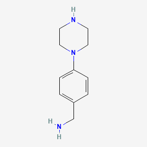 (4-Piperazin-1-ylphenyl)methanamine