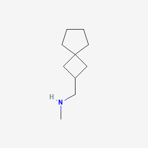 molecular formula C10H19N B15225702 N-Methyl-1-(spiro[3.4]octan-2-yl)methanamine 